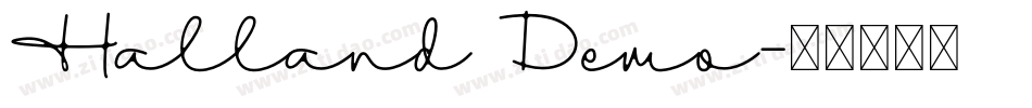 Halland Demo字体转换